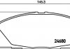 Колодки тормозные дисковые передние toyota hiace 2.5, 2.7, 3.0 (05-) (np1059) nisshinbo