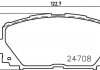 Колодки тормозные дисковые передние toyota yaris 1.3, 1.5, 1.8 (05-) (np1060) nisshinbo