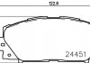 Колодки гальмівні дискові передні toyota corolla 1.8 (12-), yaris 1.0, 1.3, 1.4 (05-) (np1091) nisshinbo