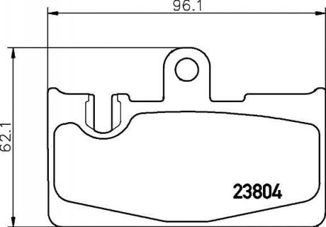 Колодки гальмівні задні дискові Lexus 430 (00-06) NISSHINBO NP1102