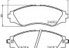 Колодки тормозные дисковые передние chevrolet lacetti, nubira 1.4, 1.6, 2.0 (05-) (np6029) nisshinbo