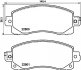Колодки гальмівні дискові передні Subaru Forester (18-)/XV (17-) (NP7017) NISS
