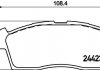 Колодки тормозные дисковые передние suzuki mr wagon (01-06) (np9012) nisshinbo