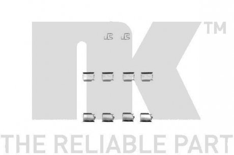 Комплектующие, колодки дискового тормоза NK 7936246