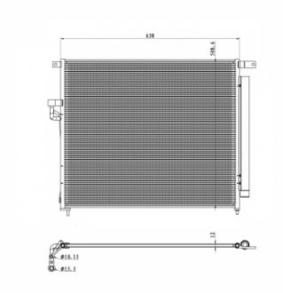 Радіатор кондиціонера NRF 350425