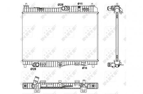 Радіатор NRF 53043 (фото 1)