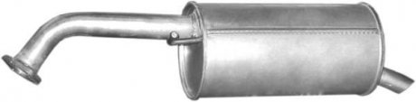 Глушник (задня частина) алюмінієва сталь Mazda Premacy 2.0 Ditd (99-05), POLMOSTROW 12205 (фото 1)