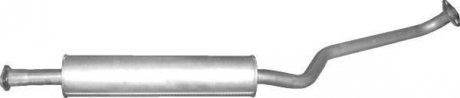 Алюм глушник. сталь, середн. частина Nissan Primera 1.8i-16V 05/02-07 POLMOSTROW 15.38 (фото 1)