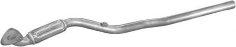 Труба приемная алюминизированная сталь Opel Astra G/Zafira A 1.4, 1.6 (00-04) POLMOSTROW 17.594 (фото 1)