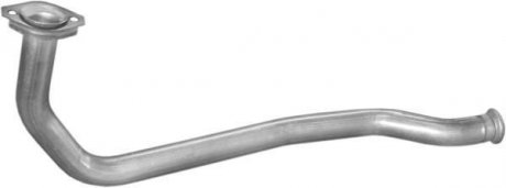 Глушник, алюміній. сталь, передн. частина Renault Clio 1.2 1.4 90-94 (21.301) Polmos POLMOSTROW 21301 (фото 1)