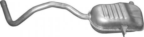 Глушитель (задняячасть) алюминизированная сталь Renault Megane II/Scenic (21.50) POLMOSTROW 2150 (фото 1)