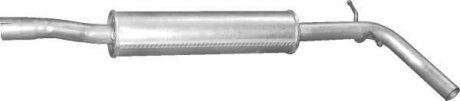 Алюм глушник. сталь, середн. частина Skoda Roomster 1.6i 16V 05/06-03/10 (24.64) POLMOSTROW 2464 (фото 1)