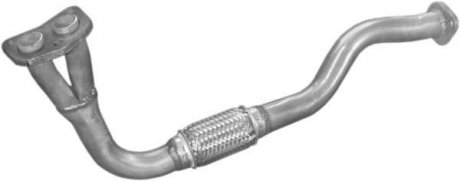 Глушник, алюміній. сталь, передн. частина Toyota Corolla 1.3 -12V/87-92/HB/SDN/Kombi POLMOSTROW 26309