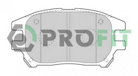 Колодки тормозные дисковые PROFIT 5000-1697 C (фото 1)