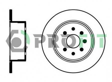 Диск тормозной PROFIT 5010-0814