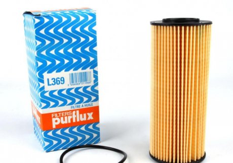 Фильтр масляный, BMW 2.0/2.5/3.0D 02-14 Purflux L369 (фото 1)