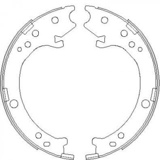 Колодки гальмівні барабанні REMSA 4690.00