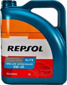 Масло моторное Elite Long Life 50700/50400 5W-30 (5 л) Repsol Rp135u55 (фото 1)