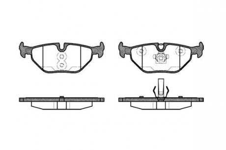 Колодки тормозные дисковые задние, BMW 3 (E36, E46), Z4 (E85) 88-07 ROADHOUSE 2265.40 (фото 1)