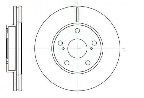 Тормозной диск ROADHOUSE 6104310 (фото 1)