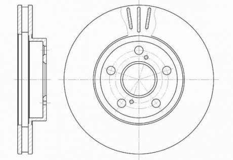 Тормозной диск ROADHOUSE 654010 (фото 1)