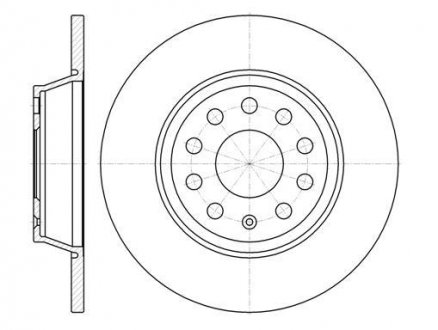 Тормозной диск ROADHOUSE 697300 (фото 1)