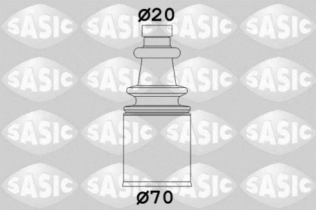 Ремонтный комплект пыльника шруса с элементами монтажа SASIC 2873693 (фото 1)
