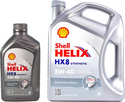 Масло моторное Helix HX8 Synthetic 5W-40 (1 л) SHELL 550040420