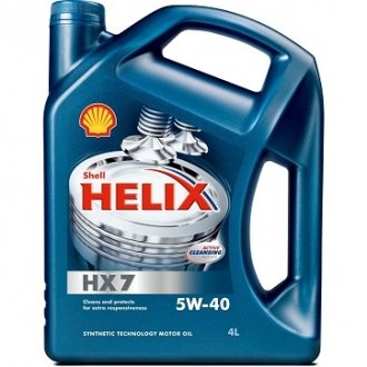 Олія моторна Helix HX7 5W-40 (4 л) SHELL 550040513
