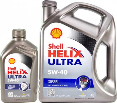 Олія моторна Helix Diesel Ultra 5W-40 (1 л) SHELL 550040551