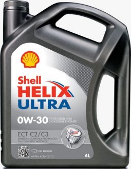 Олія моторна Helix Ultra ECT С2/С3 0W-30 (4 л) SHELL 550042353
