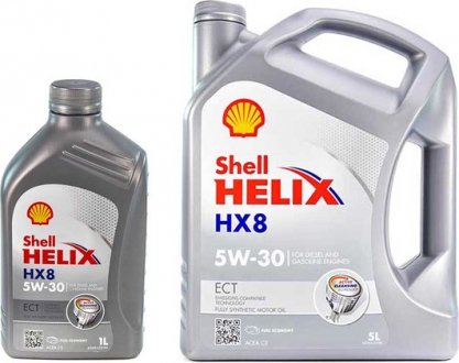 Масло моторное Helix HX8 ECT 5W-30 (1 л) SHELL 550048140