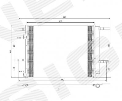 РАДИАТОР КОНДИЦИОНЕРАFORD FUSION, 13 - Signeda RC4214