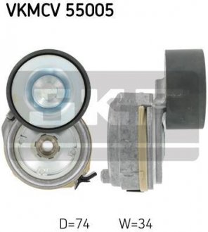 Ролик с натяжителем APV1128 D=74, W=34 SKF VKMCV 55005