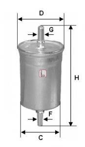 Фильтр топливный FORD "1,6-2,0 "99-04 SOFIMA ="S1769B" (фото 1)