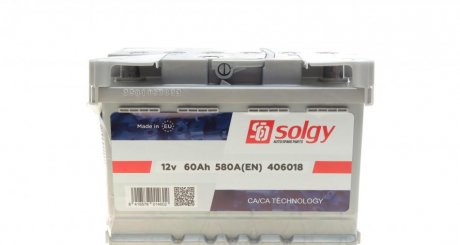 Стартерна батарея (акумулятор) SOLGY 406018