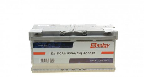 Стартерна батарея (акумулятор) SOLGY 406022