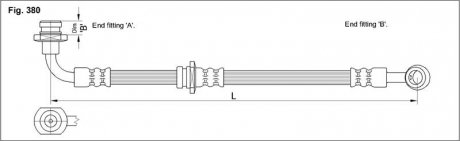 Тормозной шланг STARLINE HA ST.1162 (фото 1)
