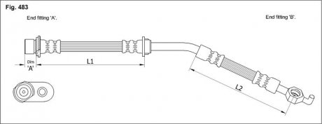 Тормозной шланг STARLINE HA ST.1193