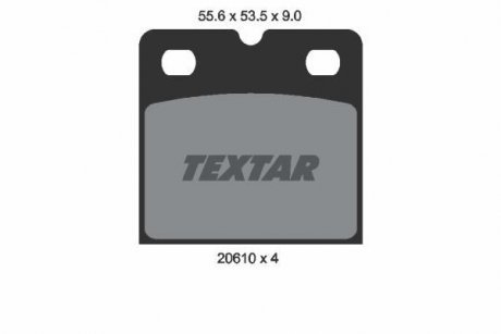 Комплект тормозных колодок TEXTAR 2061005