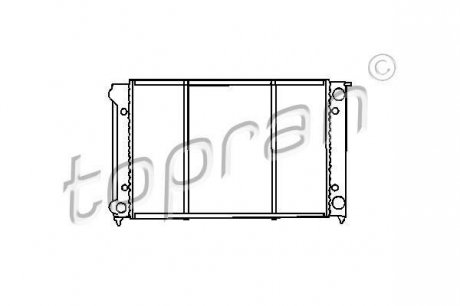 Радіатор, охолодження двигун TOPRAN / HANS PRIES 102726