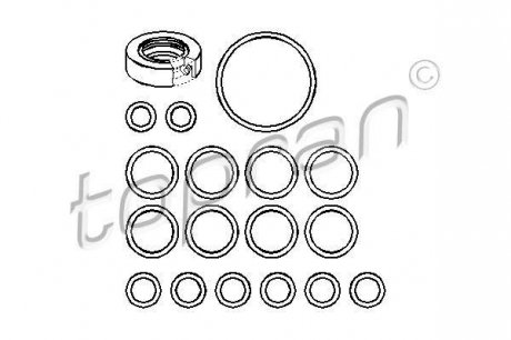 Комплект прокладок, гидравлический насос TOPRAN / HANS PRIES 107356