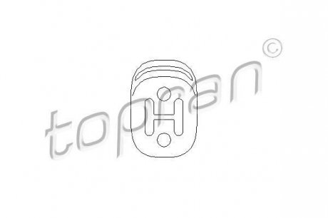 Кронштейн (глушитель) TOPRAN / HANS PRIES 109063 (фото 1)