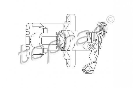 Тормозной суппорт TOPRAN / HANS PRIES 110284