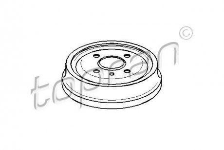 Гальмівний барабан TOPRAN / HANS PRIES 200 931