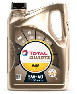 Масло моторное Quartz Ineo C3 5W-40 (5 л) TOTAL 213103