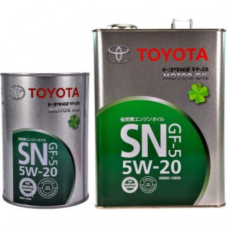 Олія моторна / Lexus / Daihatsu SN/GF-5 5W-20 (1 л) TOYOTA 888010606 (фото 1)