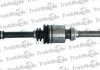 TRAKMOTIVE CITROEN піввісь прав з ABS L=834mm 21/24 зуб. C15 1.8 D 86-00, PEUGEOT 205 I 1.6 CJ 92-94 30-0277