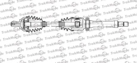 FORD піввісь прав. L=906mm 36/23 зуб. C-MAX 1.8 07-10, FOCUS II 1.8 06-12, VOLVO S40 II 1.6 05-12 Trakmotive 30-1106