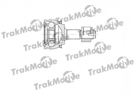 FIAT ШРКШ зовнішній 22/27 зуб. Punto 1,2 03-, Grande Punto 1,2 05-, OPEL Corsa 1,0-1,2 06- Trakmotive 40-0616 (фото 1)